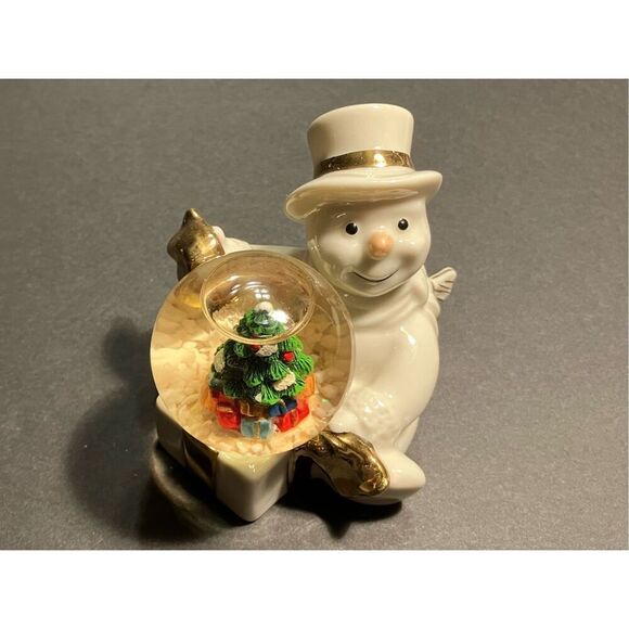 Lenox Sm Snowman Globe - Picture 1 of 10